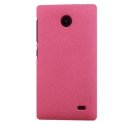 COVGRANITROSELUM630 - Coque rigide rose pour Lumia 630 Nokia aspect granité toucher rugueux