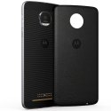 COVMOTOZCUIRNOIR - Coque Moto-Z origine Motorola style cuir coloris noir
