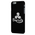 CPRN1IPHONE6TRISKEL - Coque noire iPhone 6 impression Triskel celte blanc