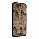 CPRN1RAINBOWSERPENT - Coque rigide noire Wiko Rainbow avec impression Motif peau de serpent