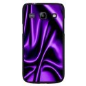 CPRN1S3SOIEMAUVE - Coque noire Samsung Galaxy 3 i9300 motif soie mauve drapée