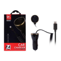 CR201-CACPIX - Chargeur allume cigare iPhone + seconde prise USB 2,4 Ampères 