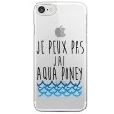 CRYSIP7PEUXPASPONEY - Coque rigide iPhone 7 avec impression Je peux pas j ai aqua poney