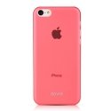 DEVIA-SKIN5CROSE - Coque ultra-fine rigide translucide rose pour iPhone 5c