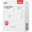 DPOW-F3004MICRO - Câble micro-USB D-Power de 3 mètres / Charge rapide 3A