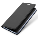 DUX-XIAOMI12PRO - Etui Xiaomi 12 Pro gris fin avec rabat latéral aimant invisible et coque souple
