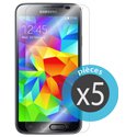 ECRANPACK5S5 - Pack 5 films protecteur écran Samsung Galaxy S5