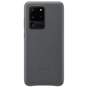 EF-VG988LJEGEU - Coque origine Samsung Galaxy S20 Ultra en cuir gris