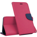FANCY-IP5CFUSHIA - Etui iPhone 5c Fancy-Diary fushia logements cartes fonction stand