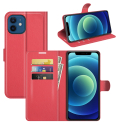 FPALHENA-A224GROUGE - Etui type portefeuille Galaxy A22(4G) rouge avec rabat latéral fonction stand