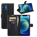 FPALHENA-POWERU30 - Etui type portefeuille Wiko Power-U30 noir avec rabat latéral fonction stand