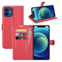 FPALHENA-RENO6ROUGE - Etui type portefeuille Oppo Reno 6(5G) rouge avec rabat latéral fonction stand