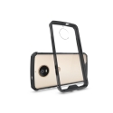 FUSION-G5SNOIR - Coque Motorola Moto G5s Fusion bumper noir et dos transparent rigide