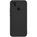 GEL-REDMI10ANOIR - Coque souple Redmi 10A en gel flexible enveloppant noir mat