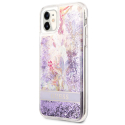 GUHCN61LFLSU - Coque iPhone 11 Guess série paillettes liquides violettes