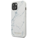 GUHCP13MPCUMAWH - Coque iPhone 13 Guess série marbre coloris blanc