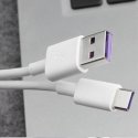 HUAWEI-USBC-FASTCHARGE - Câble Huawei USB Type-C 5A rapide Fast-Charge blanc