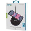 JAYM-JMPAD02 - Pad de charge Qi Plateau de charge sans fil 10W norme Qi noir