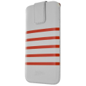 JPGMARPOUCHMBR - Etui Jean Paul Gaultier iPhone SE beige et rouge