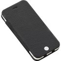 JUSTM-QUATTROFOLIP6PLUSNOIR - Etui folio Just Mobile Quattro Leather noir pour iPhone 6s Plus 5,5 pouces