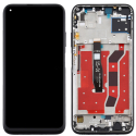 LCDCHAS-P40LITENOIR - Ecran complet Huawei P40 Lite Vitre tactile + LCD sur châssis coloris noir