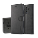 LCIMEEKE-MATE10NOIR - Etui mate 10 LC-IMEEKE haut de gamme noir logements carte fonction stand