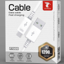 LTP-F7009MICROBLANC - Câble Micro-USB charge et synchro 1,2 mètres coloris blanc F7001 de LT-Plus