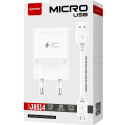 LTP-J8514-MICROUSB - D-Power Chargeur secteur USB Fast-Charge + câble micro-USB compact 2A