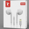 LTP-K6053KPPODBT - Ecouteurs stéréo iPhone 12/11/Xs filaire blanc connectique Lightning