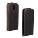 LUXYDESIRE526NOIR - Etui Slim Luxy cuir noir pour HTC Desire 526