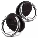 MERCURY-RINGNOIR - Anneau Ring métal noir pour sécuriser la prise en main de votre smartphone
