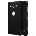 NILLKIN-QINXZ2NOIR - Etui Xperia XZ2 noir de Nillkin rabat latéral série Qin