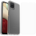 OTTER-PACKA12 - Otterbox Pack protection antichoc Avant + Arrière Galaxy A12 coloris transparent