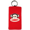 PFRANCKM-ROU - Housse Paul Franck rouge motif singe pour Smartphones Taille M