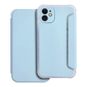 PIANO-IP11BLEU - Etui type folio (rabat) + coque antichoc pour iPhone 11 avec rabat latéral bleu