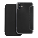 PIANO-IP11NOIR - Etui type folio (rabat) + coque antichoc pour iPhone 11 avec rabat latéral noir