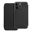 PIANO-IP13PROMAXNOIR - Etui type folio (rabat) + coque antichoc pour iPhone 13 Pro Max noir avec rabat latéral noir
