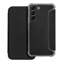 PIANO-S23PLUSNOIR - Etui type folio (rabat) + coque antichoc pour Galaxy S23+ noir avec rabat latéral noir
