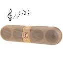 PILLFIVESTARGOLD - Enceinte sans fil bluetooth gold FiveStar Pill Design 2 x 3W RMS