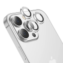 RINGLENS-IP13PROGRIS - Vitre protection appareil photo iPhone 13 Pro / 13 Pro Max verre avec anneau aluminium gris