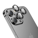RINGLENS-IP13PRONOIR - Vitre protection appareil photo iPhone 13 Pro / 13 Pro Max verre avec anneau aluminium noir