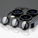 RINGLENS-IP14PRONOIR - Vitre protection appareil photo iPhone 14 Pro / 14 Pro Max verre avec anneau aluminium noir