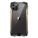 RJUST-FUZIP13PROGOLD - Coque iPhone 13 Pro R-Just Fuzion bumper gold et dos transparent