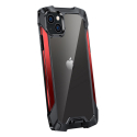 RJUST-FUZIP13ROUGE - Coque iPhone 13 R-Just Fuzion bumper rouge et dos transparent