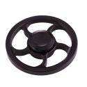 SPINNER2METALNOIR - Toupie anti-stress Fidget Hand Spinner rond en métal noir 