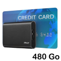SSD-PNY-ELITE480GO - Disque Externe SSD 480Go SATA PNY USB3.1 en USB-C ultra-compact