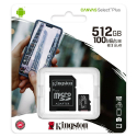 TF512GKING-SDCS2 - Carte mémoire Kingston 512 Go Classe 10 Canvas Select-Plus