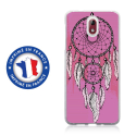 TPU0NOKIA31REVEROSE - Coque souple pour Nokia 3-1 avec impression Motifs attrape rêve sur fond rose