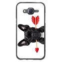 TPU1GALJ5DOGVALENTIN - Coque souple pour Samsung Galaxy J5 SM-J500F avec impression Motifs bulldog valentin