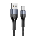USAMS-BRAIDEDU55TYPEC - Câble Type-C renforcé tressé nylon 1m charge et transfert de Usams